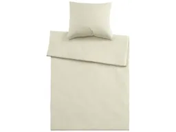 Bettwäsche "Single Jersey" aus Bio-Baumwolle 80 x 80 cm,/135 x 200 cm, natur – Produktbild 1 von 1