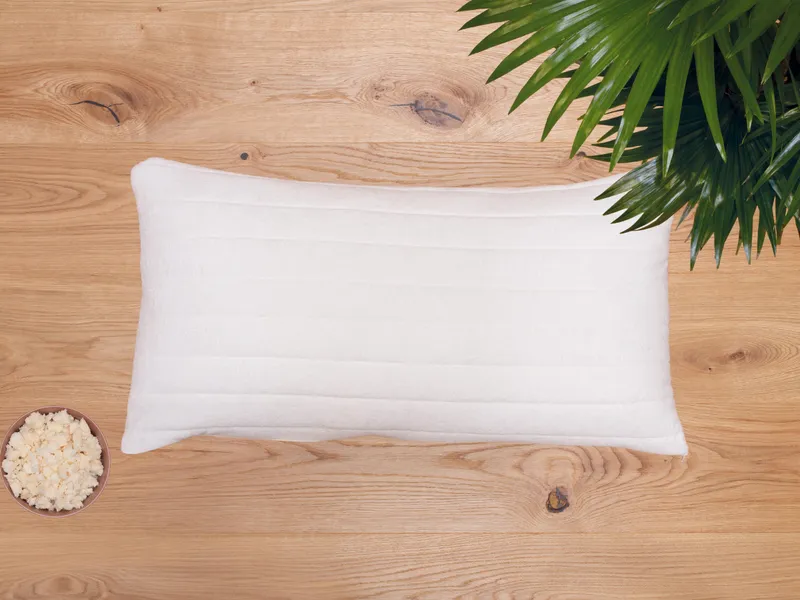 allnatura allnatura Latexflocken-Kopfkissen "Hevea" - Schnäppchen 2092-07428 | mit Medicott-Steppbezug | 40x60 cm – Produktbild 2 von 2