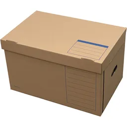Elba ELBA Systemcontainer 'tric system' mit Deckel, DIN A4, naturbraun – Produktbild 1 von 1