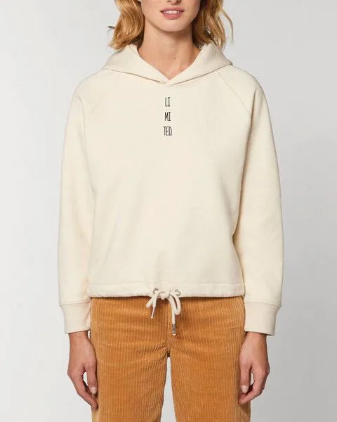 Human Family Human Family Kurzer Damen Hoodie "Invent - LIMITED", Natur, – Produktbild 1 von 4