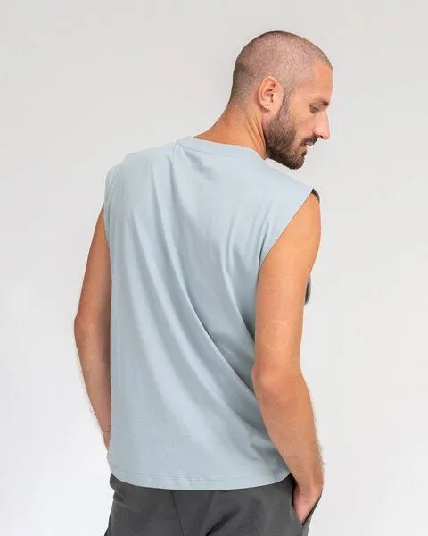 Lotuscrafts Lotuscrafts REID Mens Tank-Top, Stone blue, – Produktbild 2 von 4