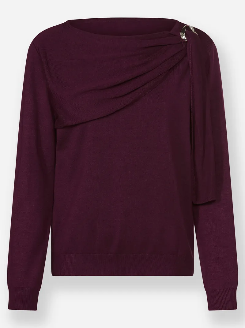 Witt Feinstrickpullover burgund, Burgund, – Produktbild 1 von 2