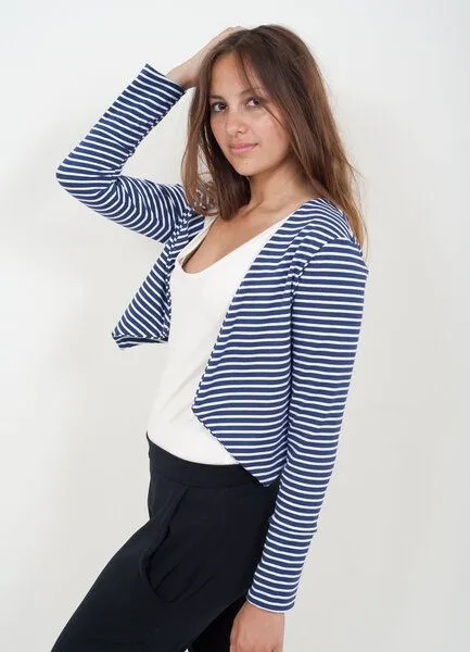 Lena Schokolade Lena Schokolade Dreieck Jäckchen ringel, Blau-weiss gestreift, – Produktbild 4 von 4
