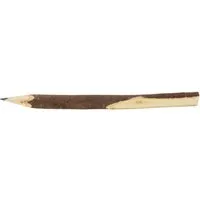 Memo Astbleistift mit Rinde aus Holz, FSC, naturbelassen, 14 cm – Produktbild 1 von 1