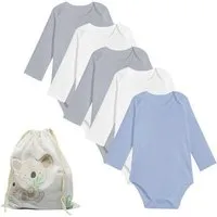 Biorganic Biorganic 5er-Pack Baby Body Unisex Langarm, GOTS-zertifiziert – Produktbild 1 von 1