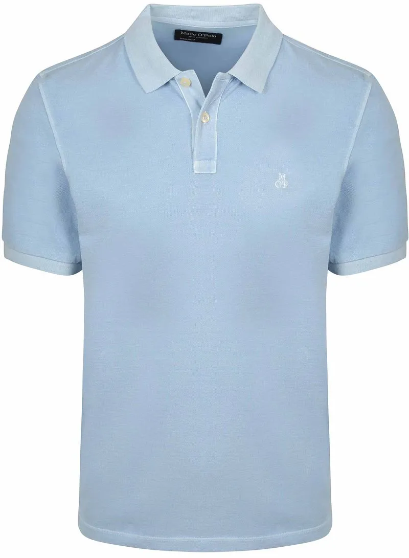 Marc O'Polo Marc O'Polo Poloshirt Piqué Dusted Blau - Größe XXL, Hellblau, – Produktbild 2 von 5