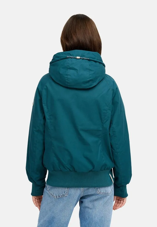 ragwear ragwear Outdoorjacke Lumie YOUMODO Gefütterte Übergangsjacke mit Kapuze, Grün, – Produktbild 3 von 5