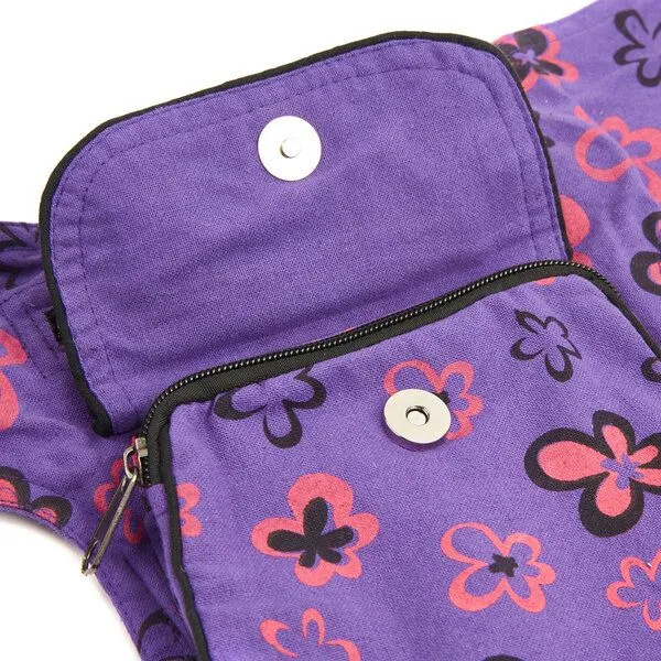 short'n'pietz short'n'pietz handgenähte Gürteltasche mit verstellbarem Gürtel, Lila rosa, – Produktbild 3 von 3
