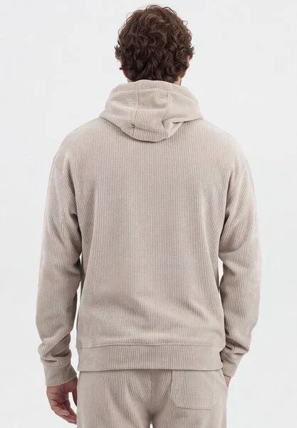 ORGANICATION ORGANICATION Cord-Hoodie aus Bio-Baumwolle, Sand, – Produktbild 4 von 4