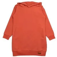 Walkiddy Kinder Sweatkleid GOTS zertifiziert Bio-Baumwolle, Orange, Kapuze, Walkiddy – Produktbild 1 von 1