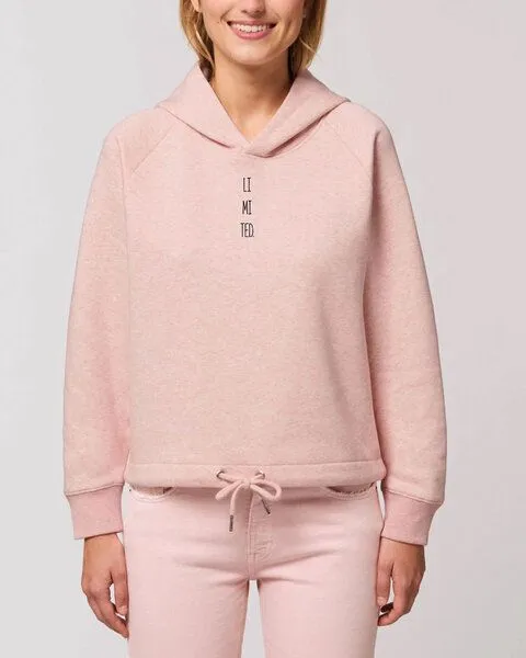 Human Family Human Family Kurzer Damen Hoodie "Invent - LIMITED", Rosa-meliert, – Produktbild 1 von 4