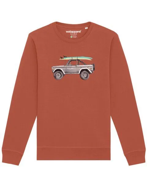 watapparel watapparel Sweatshirt Unisex Surf Pickup, Heritage brown, – Produktbild 1 von 3
