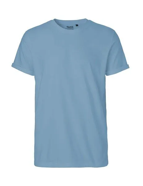 Neutral Neutral® Unisex T-Shirt Rollärmel Bio Baumwolle, Dusty indigo, – Produktbild 2 von 4