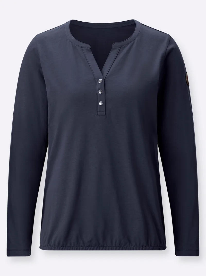 Witt Langarmshirt marine, Marine, – Produktbild 2 von 2