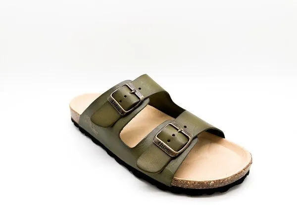 thies thies ® Eco Sandalen aus vegetabil gegerbtem Leder, Avocado, – Produktbild 3 von 4
