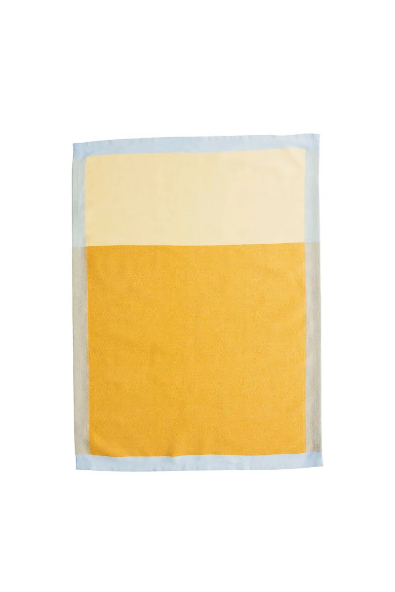 Tranquillo Geschirrtuch BICOLOR yellow (Bio-Baumwolle) - gelb – Produktbild 1 von 2