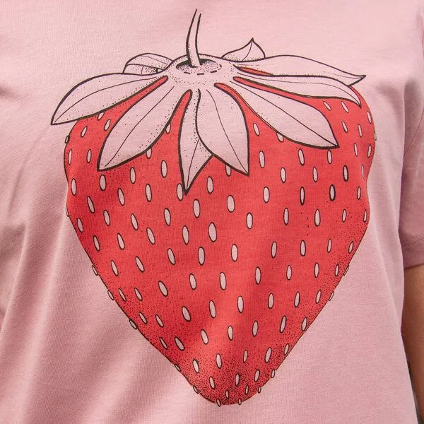 Cmig Cmig Damen T-Shirt Erdbeere in lilac dream – Produktbild 2 von 4