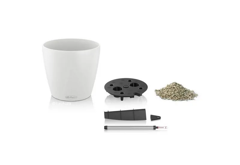 Lechuza® Lechuza® Pflanzkübel Blumentopf Classico Color 18 weiß (Komplettset), Weiß, – Produktbild 3 von 6