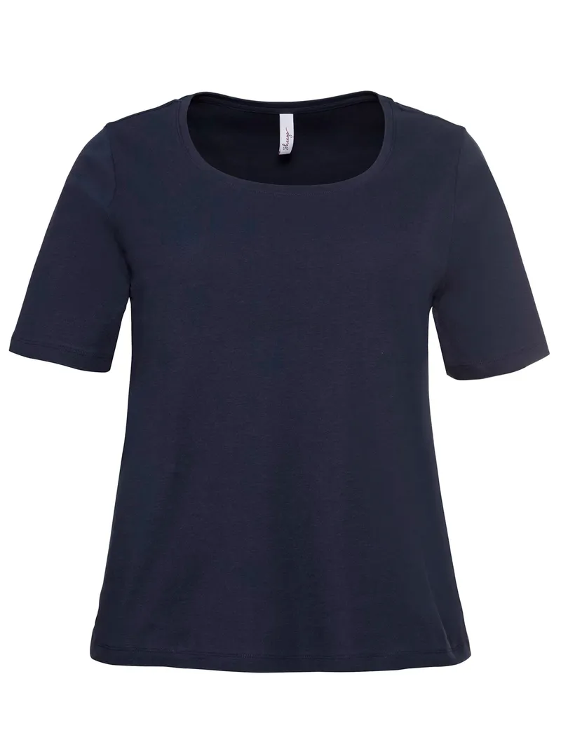 sheego T-Shirt marine, Marine, – Produktbild 1 von 2