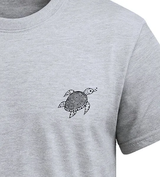 vis wear vis wear Die Schildkröte aus dem Ozean - Organic Shirt, Rot, – Produktbild 3 von 4
