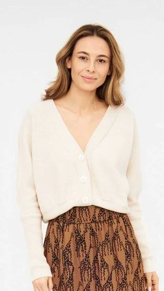 WiDDA berlin WiDDA berlin Cardigan KARA aus Bio-Baumwolle, Natur, – Produktbild 1 von 2