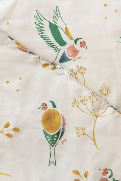 Lesen - Design-Bettwäsche Lesen - Design-Bettwäsche Bettwäsche-Set aus 100% Popeline - Stieglitz – Produktbild 2 von 4