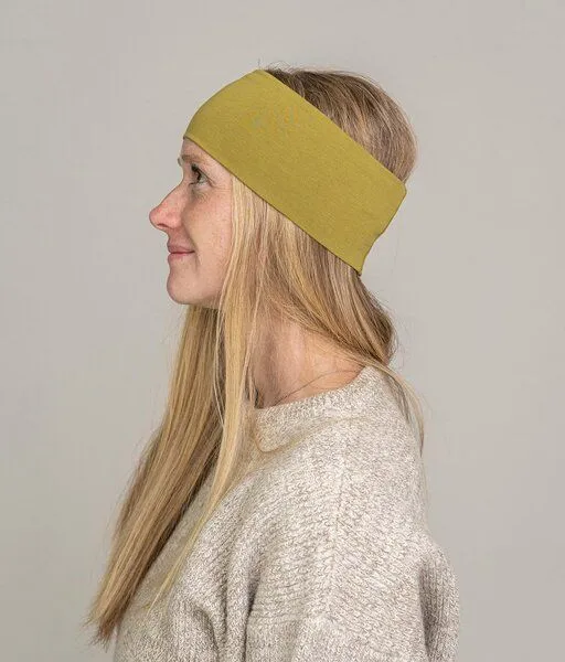 obumi obumi STIRNBAND BREIT AUS BIO JERSEY IN VIELEN FARBEN, Olive, – Produktbild 2 von 4