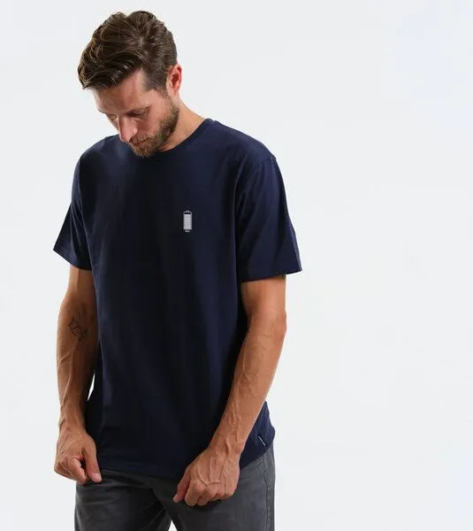 Gary Mash GARY MASH Shirt Akkuladung 90 Prozent aus Biobaumwolle, Blau, – Produktbild 3 von 4