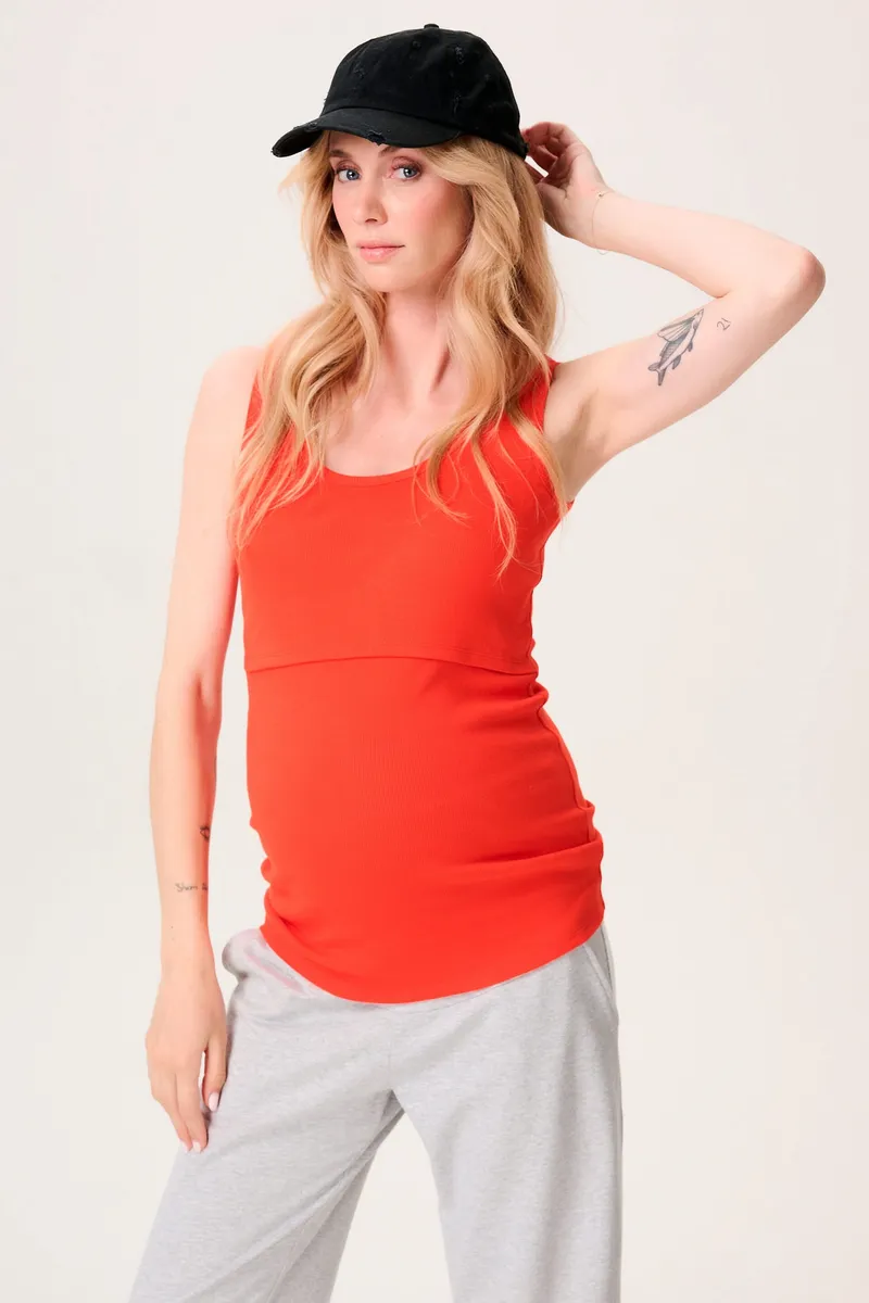 Noppies Maternity Still-Top sleeveless, Rot, – Produktbild 3 von 3