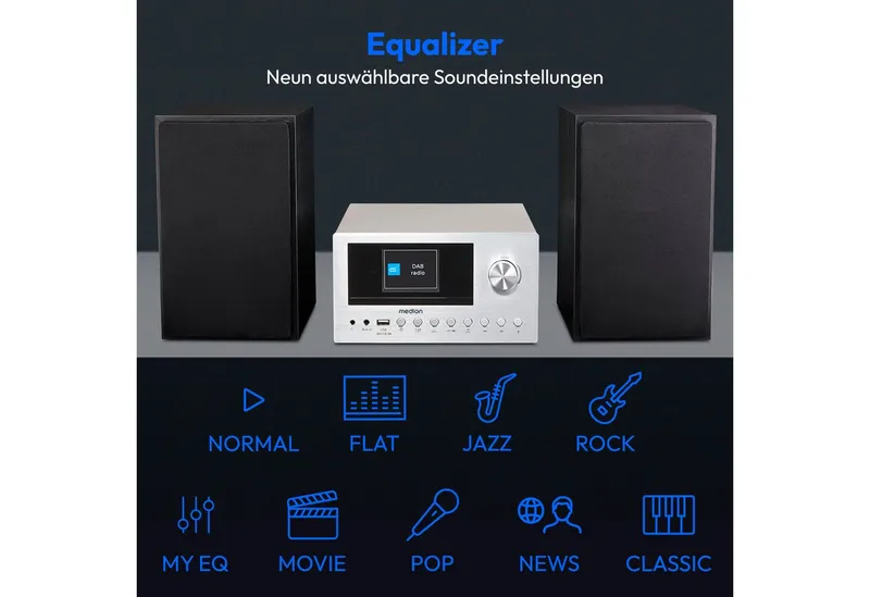Medion Medion Micro-Audio-System MD85008 silber – Produktbild 6 von 8