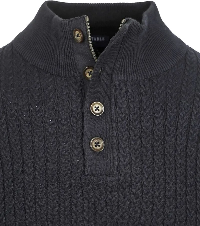 Suitable Suitable Pullover Camock Navy - Größe XL, Dunkelblau, – Produktbild 4 von 5