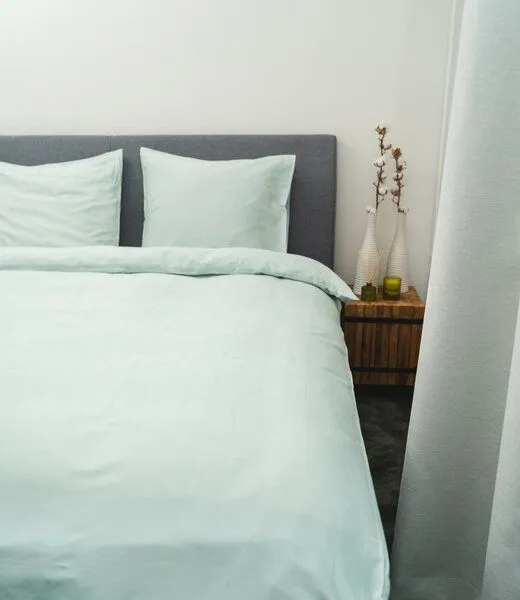 Kayori Kayori Shizu Baumwolle-Satin, Grün, – Produktbild 1 von 2