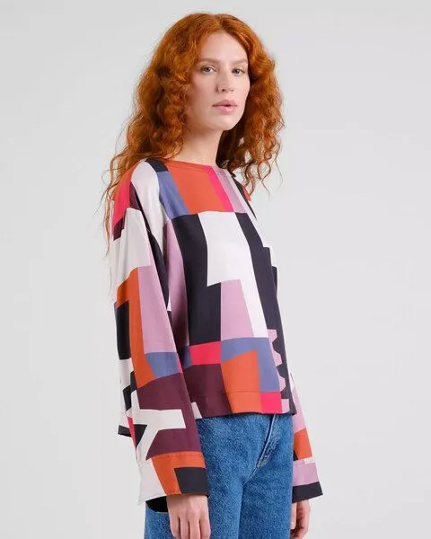 Dedicated DEDICATED Bluse Udda Abstract Chaos - Multicolor – Produktbild 3 von 4
