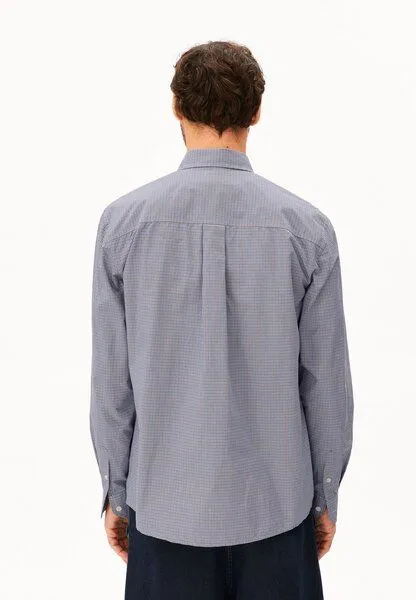 ARMEDANGELS ARMEDANGELS SMALL CHECK Herren Hemd aus 100% Bio-Baumwolle, Tinted navy, – Produktbild 2 von 4