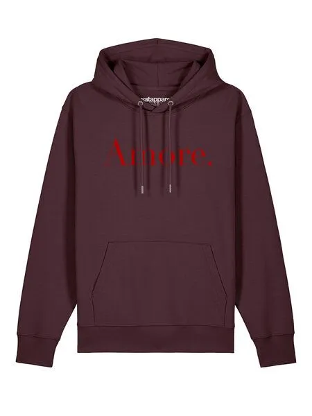 watapparel watapparel Hoodie Unisex Amore, Red brown, – Produktbild 2 von 4