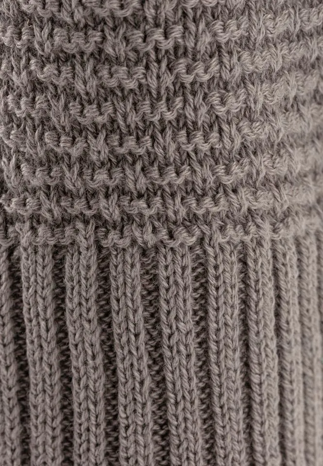 Sterntaler Sterntaler Fleecemütze GOTS Schalmütze (1-St) GOTS Strick-Schalmütze aus Baumwolle gefüttert mit Baumwollfleece., Grau, – Produktbild 5 von 5