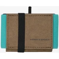 ANDERS & KOMISCH ANDERS & KOMISCH MINI PRO Slim Wallet mit Münzfach - Kleines smarte Portemonnaie Braun, Mint, – Produktbild 1 von 1