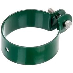 Alberts ALBERTS Schelle, Befest.v.Streben an Pfosten, verzinkt, grün Kst.b., Ø60mm, Breite25mm – Produktbild 1 von 1