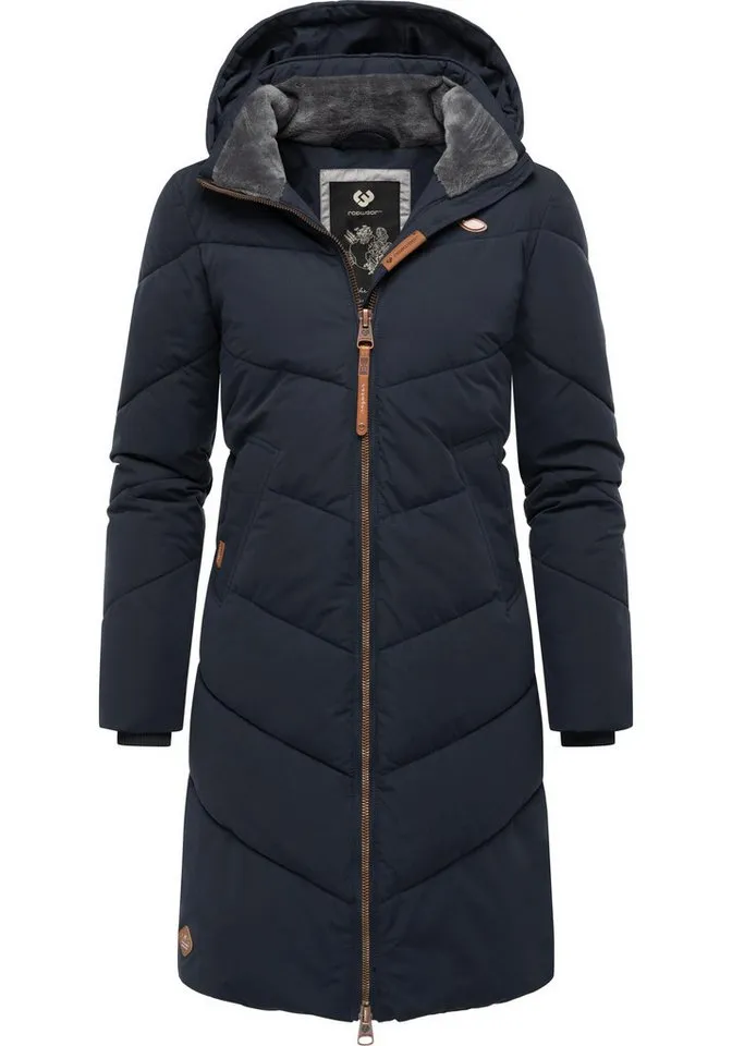 ragwear ragwear Wintermantel Rebelka wasserdichter Winterparka mit abnehmbarer Kapuze, Blau, – Produktbild 2 von 5