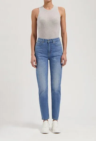 MUD Jeans MUD Jeans Damen Jeans Tapered "Mams - Old Stone", Blue, – Produktbild 1 von 4