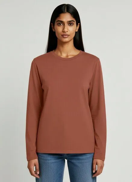 UNIPOLAR UNIPOLAR Basic Longsleeve Modell: Creative Longsleeve, Heritage brown (rot), – Produktbild 1 von 2