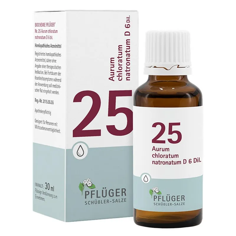 Biochemie Pflüger Schüßler Biochemie Pflüger 25 Aurum chlor.natr.D 6 Tropfen – Produktbild 1 von 1