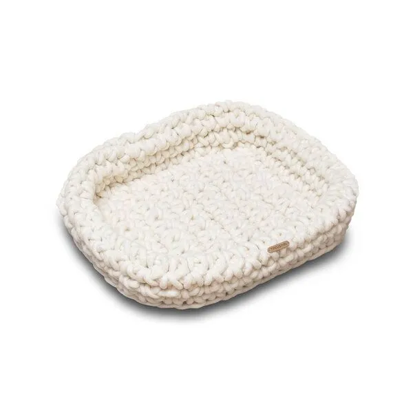 Treusinn Treusinn Hundekorb WOWOW Schafschurwolle aus der Region, Creme, – Produktbild 1 von 3