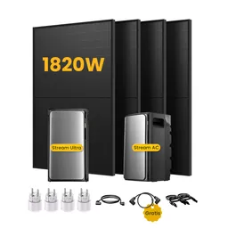 EcoFlow EcoFlow Stream Ultra, All-in-One Speicher für Balkonkraftwerke, mit 4 x 455 Bifaziale Solarmodule, by Powerness - Stream Ultra + Stream AC Pro | 3840Wh / 4 x Smart Plug / Selbstabholung – Produktbild 1 von 1