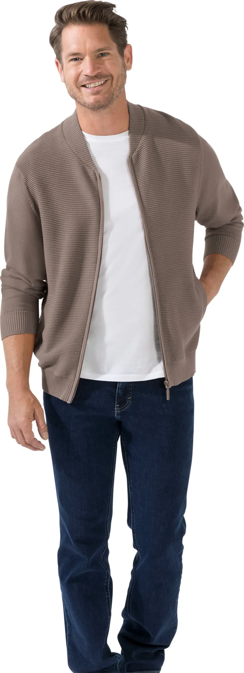 marco donati Strickjacke taupe, Taupe, – Produktbild 2 von 2