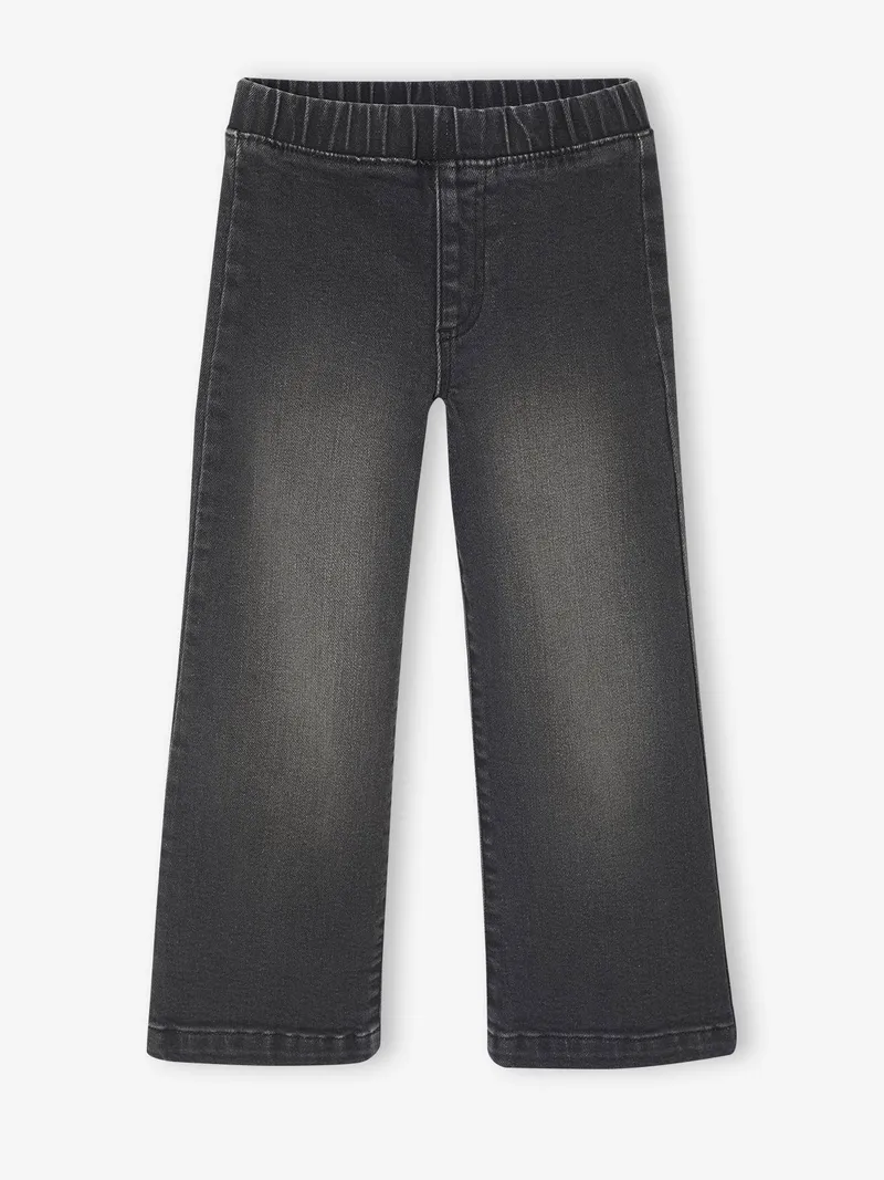 Vertbaudet Weite Mädchen Jeggings BASIC er denim, Grauer denim, – Produktbild 1 von 3