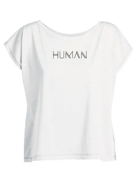 Human Family Human Family Short Oversize T-Shirt "Laid back -Human", Mandarine, – Produktbild 2 von 3