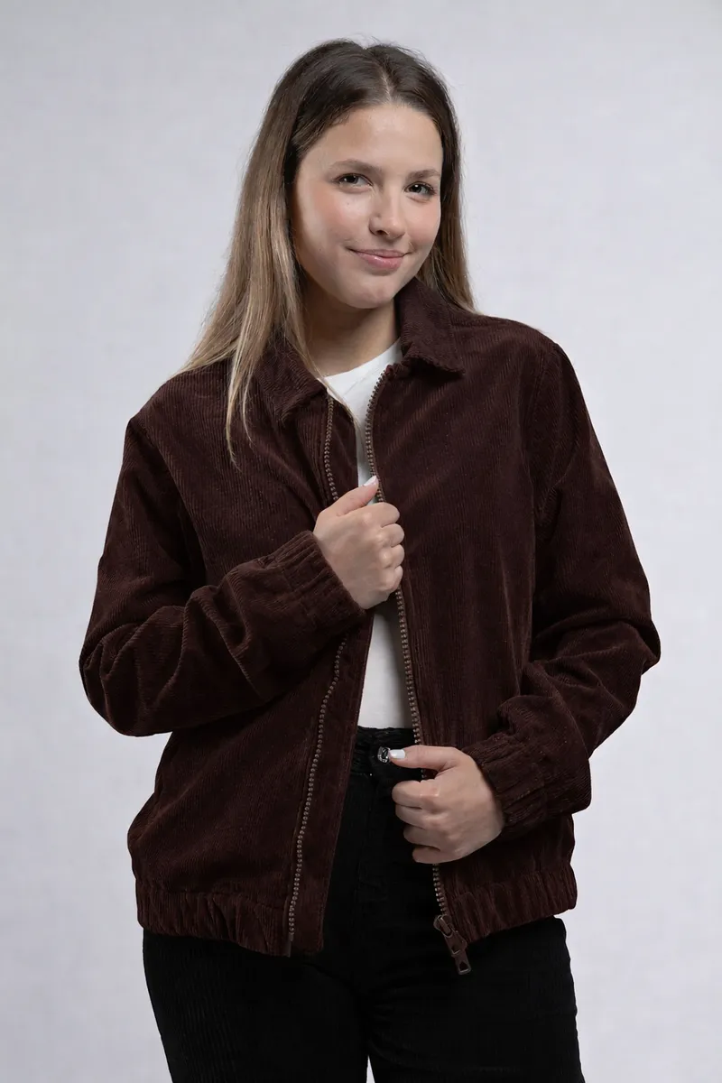 Côtelé Côtelé Damen vegan Jacke Dido Schokoladenbraun, Braun, – Produktbild 1 von 1