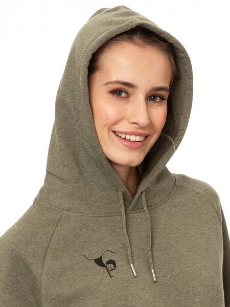 FellHerz FellHerz Damen Hoodie Balance heather khaki – Produktbild 3 von 5