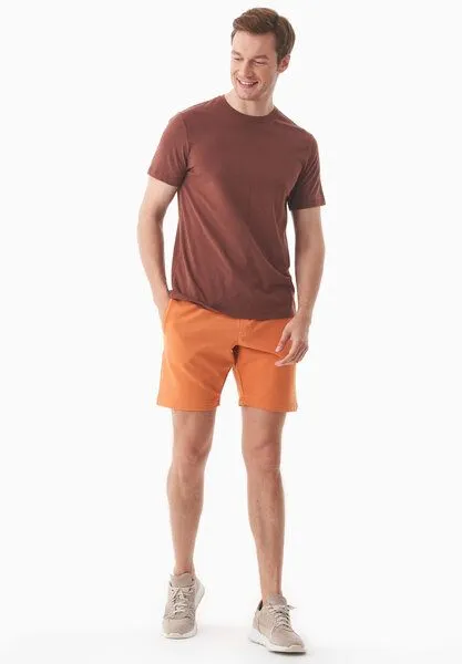 ORGANICATION ORGANICATION SAHIN | Leichte Sweatshorts aus Bio-Baumwolle, Apricot tan, – Produktbild 1 von 4